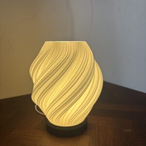 3D Printed Spiral LED Lamp